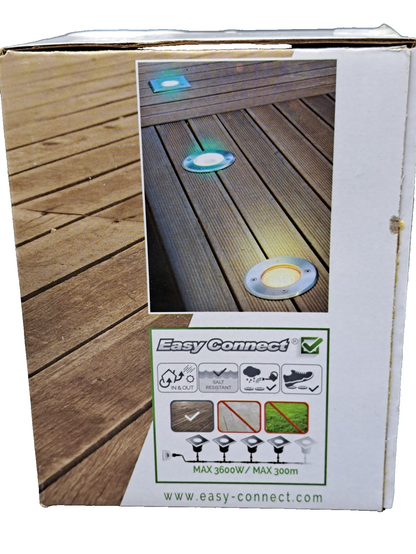 Easy Connect LED Bodeneinbaustrahler 4W 3000K IP65 GU10 Edelstahl 65486 HA34