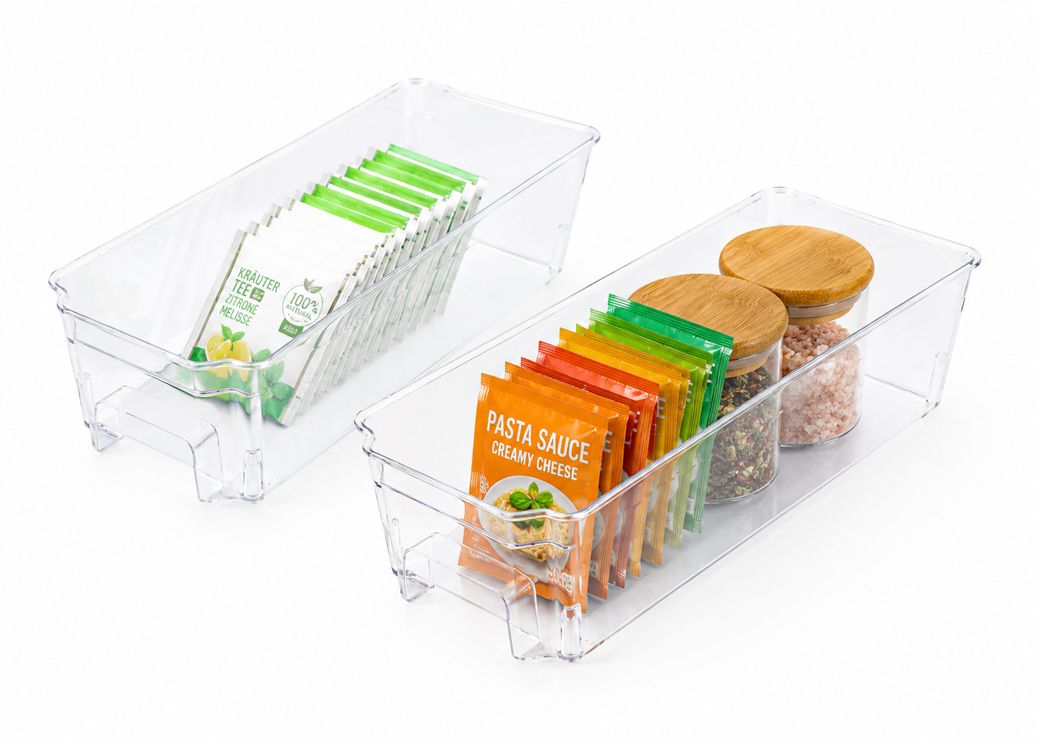 2x Ernesto Kühlschrank Organizer 3 Liter Kühlschrankbox Frischhaltedose  B5