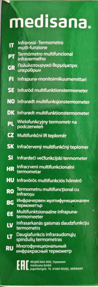 Medisana Infrarot Multifunktions Thermometer TM750 Fieberthermometer C1