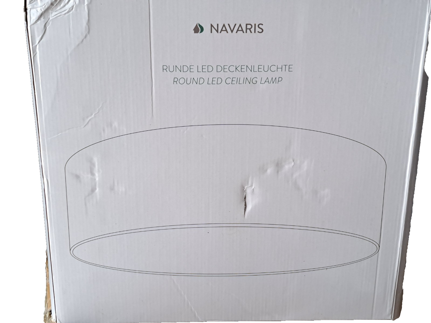 Navaris Runde LED Deckenleuchte modern energieeffizient Wohnzimmer Lampe