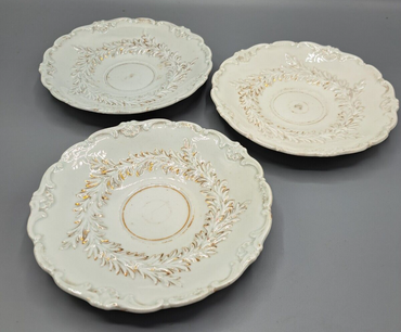 Meissen Porzellan Kaffeeuntersetzer 3-teilig 6z Sammlerstück Deko