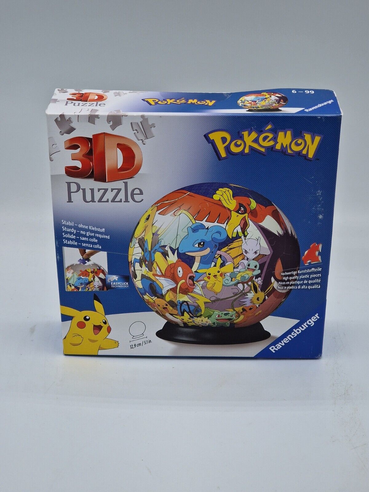 Ravensburger 11785 - Pokémon 3D Puzzle - 72 Teile Puzzle-Ball für Pokemon Fans