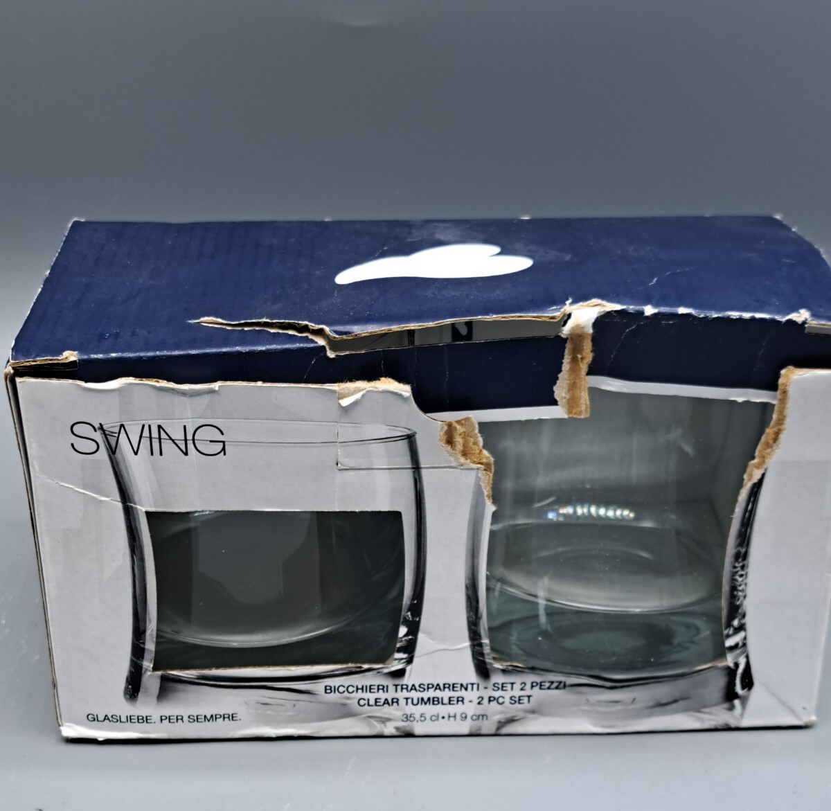 Leonardo SWING 2er Set Gläser 35,5cl Trinkgläser klar transparent Glas