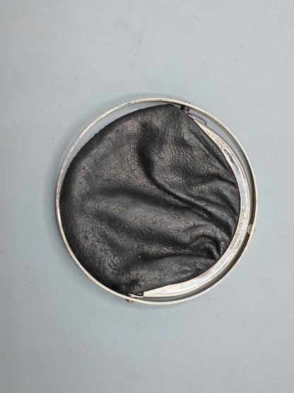 Cesare Piccini Leder Portemonnaie Geldbörse Wallet Vintage Silber