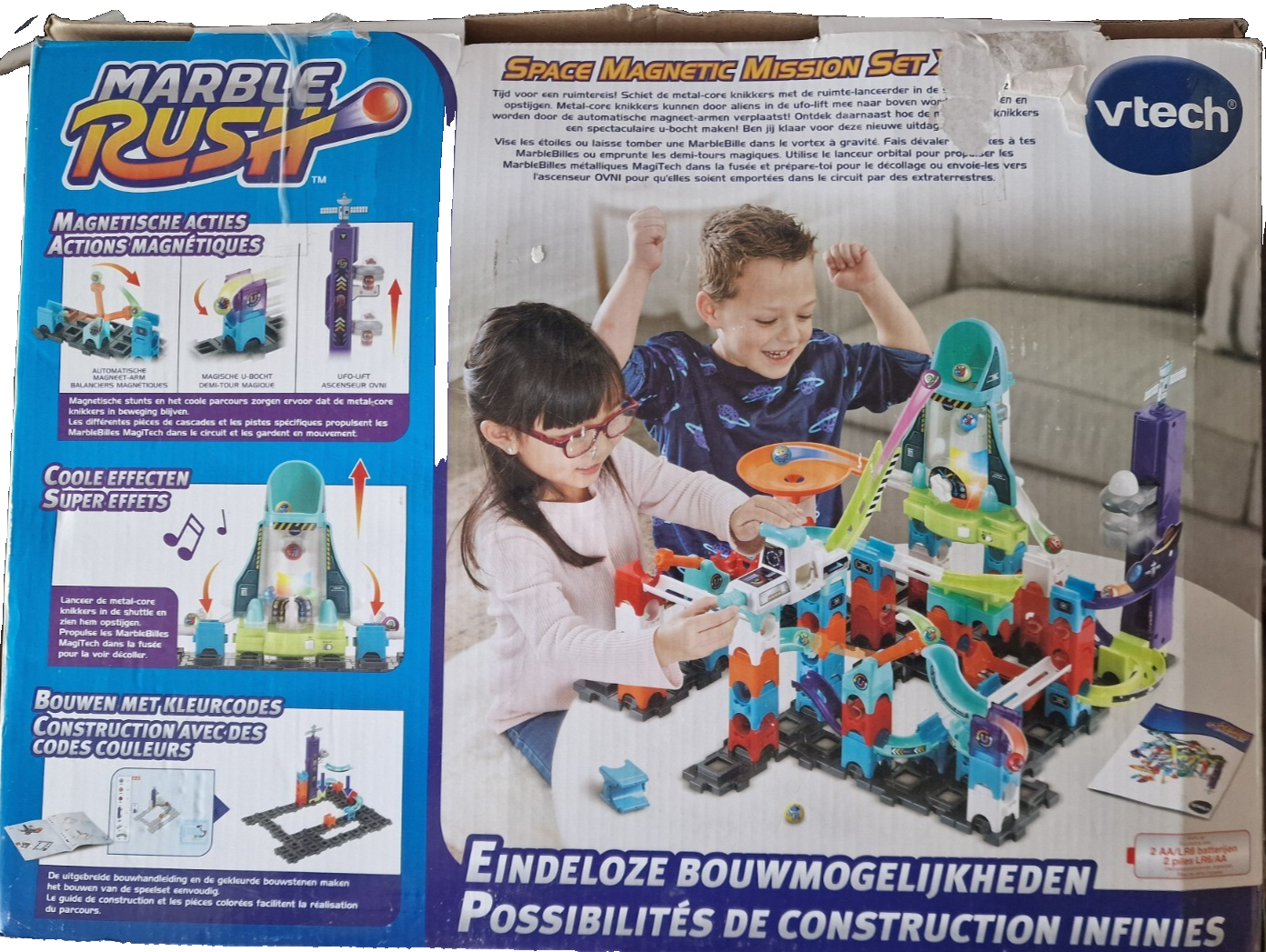 VTech Marble Rush - Space Magnetic Set XL300 E, KugelBahn (NL Version)