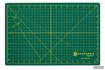 ANSHARBIZ Schneidematte A2 Selbstheilend 45x60 cm Grün Bastelmatte  Kopieren C4