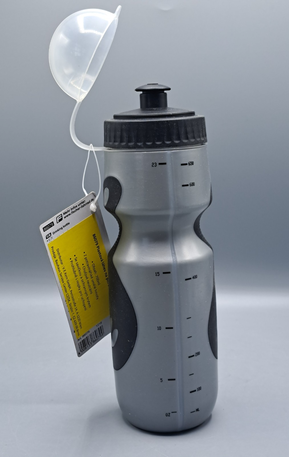Fischer Fahrrad-Trinkflasche 0,7 L Modell 86079 Sport Trinkflasche
