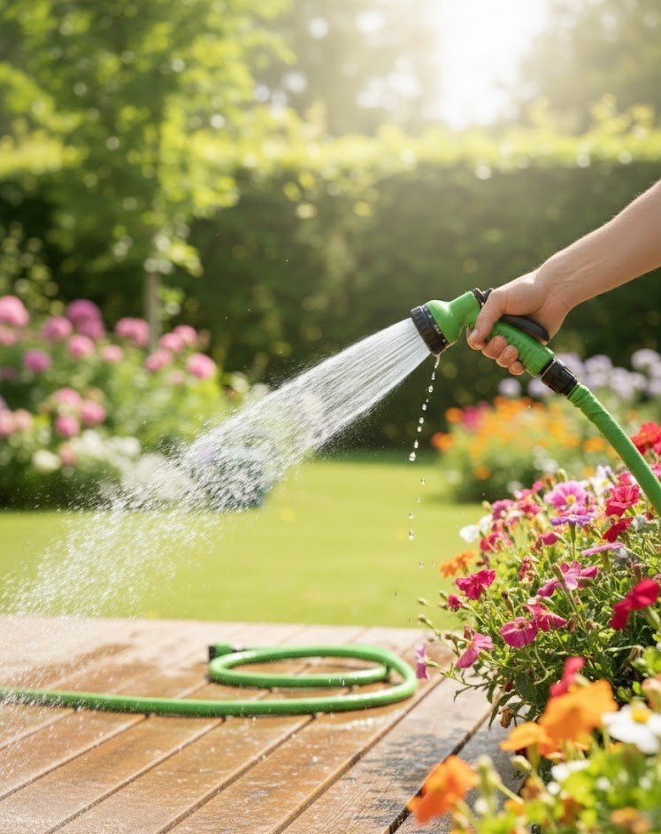 Navaris Flexibler Gartenschlauch 10-30m Bewässerung Wasserschlauch