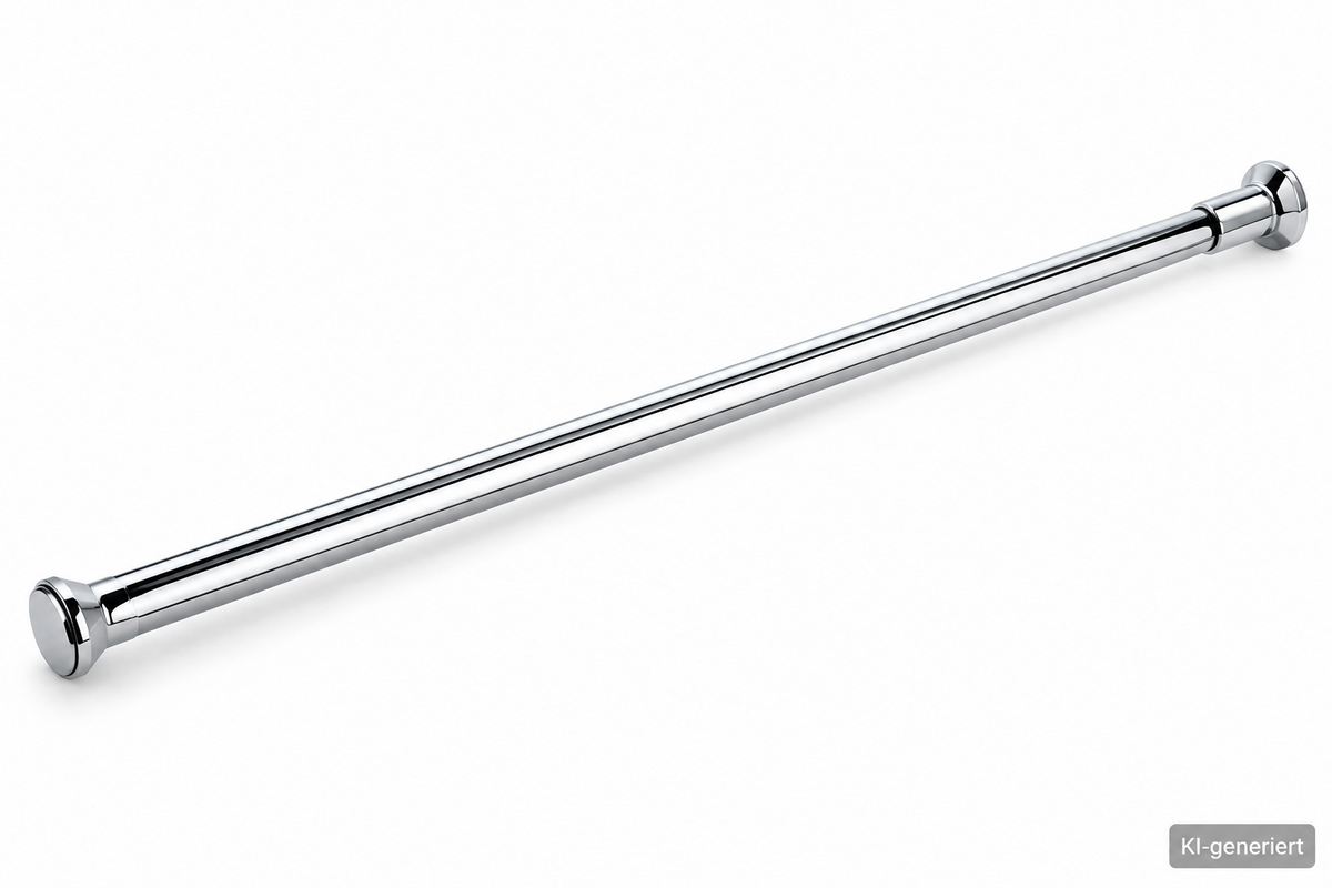 Amazon Basics Duschvorhangstange Teleskopstange Chrom 91-137 cm Klemmstange HA3