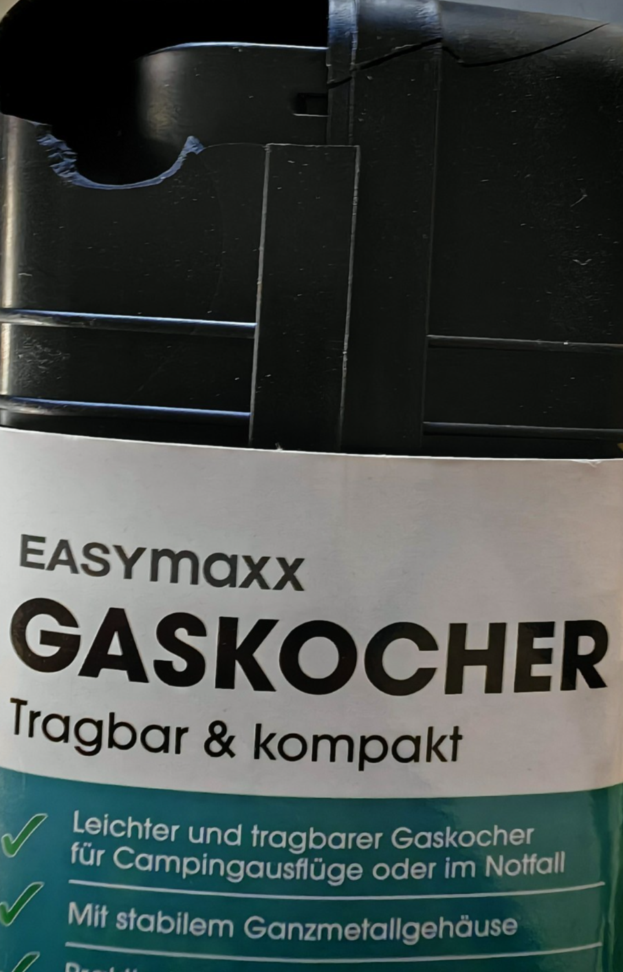 EASYmaxx Gaskocher 2500W Campingkocher Piezozündung Outdoor  Transportkoffer C05