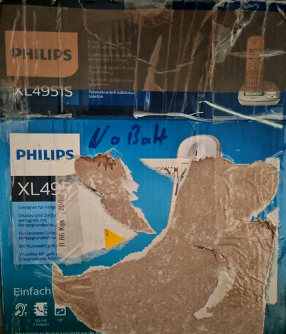 Philips XL495 Weiß Seniorentelefon Schnurlostelefon DECT Großtasten A8