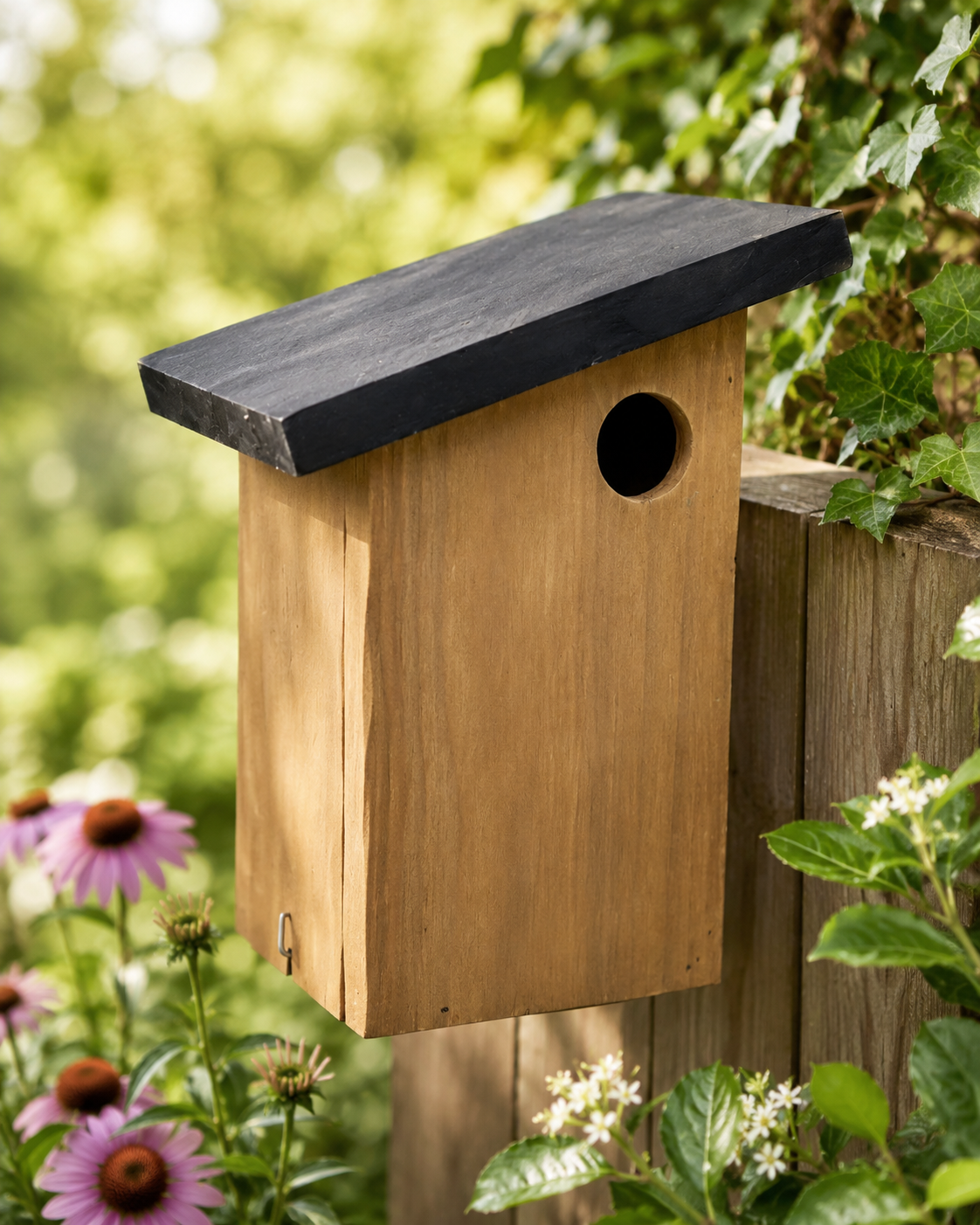 Vogelhaus Holz Vogelhäuschen Garten Deko Futterhaus Wildvögel Natur