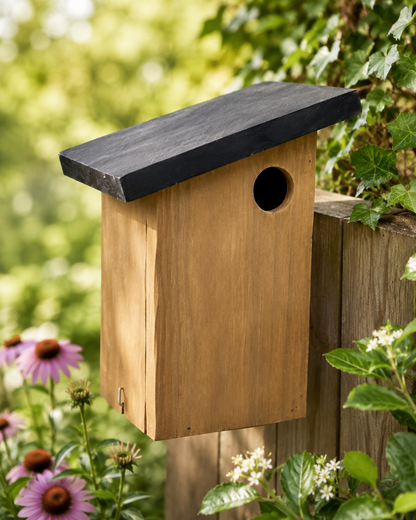 Vogelhaus Holz Vogelhäuschen Garten Deko Futterhaus Wildvögel Natur