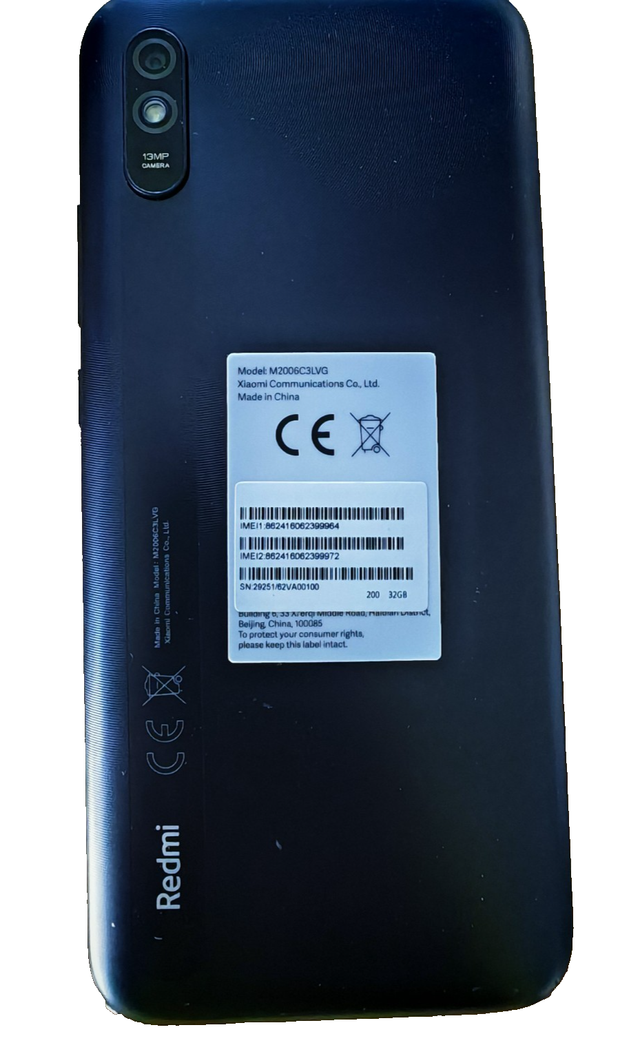 Xiaomi Redmi 9AT Granite Gray 32GB 2GB RAM Smartphone Android Handy RA