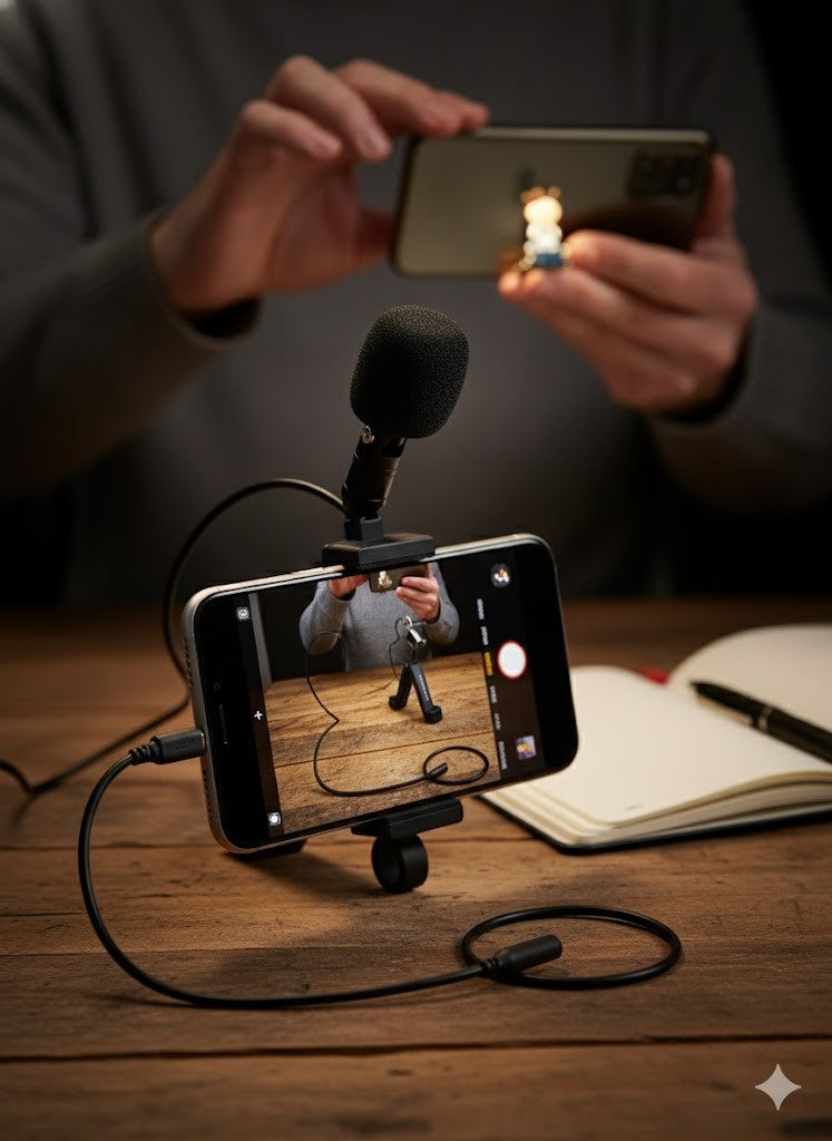 Amazon Basisc Mikrofon für Smartphone mit Clip