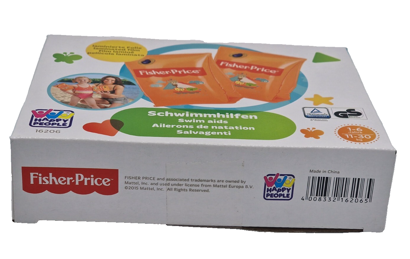 Fisher-Price Schwimmflügel Kinder 1–6 Jahre Orange Schwimmhilfe Wasserflügel D4