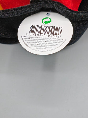 WH Party Items, Deutschlandfarben Mütze mit zwei Hörnern