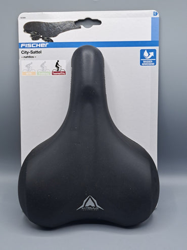 Fischer City-Sattel 50366, Fahrradsattel, Nahtlos