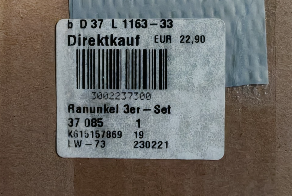 Künstliche Ranunkeln 3er Set im Topf Kunstblumen Orange Rosa Weiß 20 cm E7