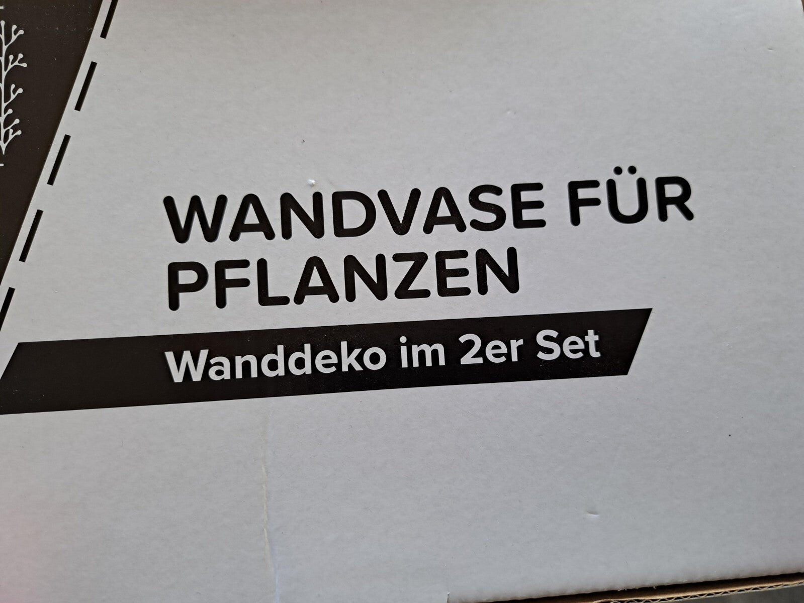 Pure Living 2er Set Wandvase Pflanzen Deko Wandpflanzen Halter Modern