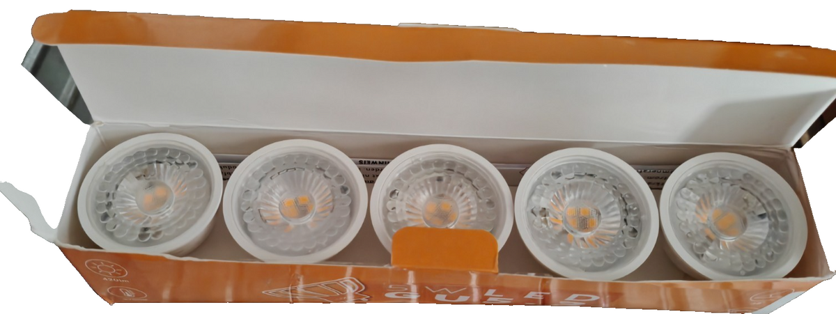 5x Luxari LED GU5.3 MR16 5W 420lm 2700K Warmweiß 38° Spot 12V HA35