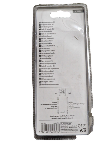 Schwaiger  B2130309 IEC Anschlusskabel 3 Meter
