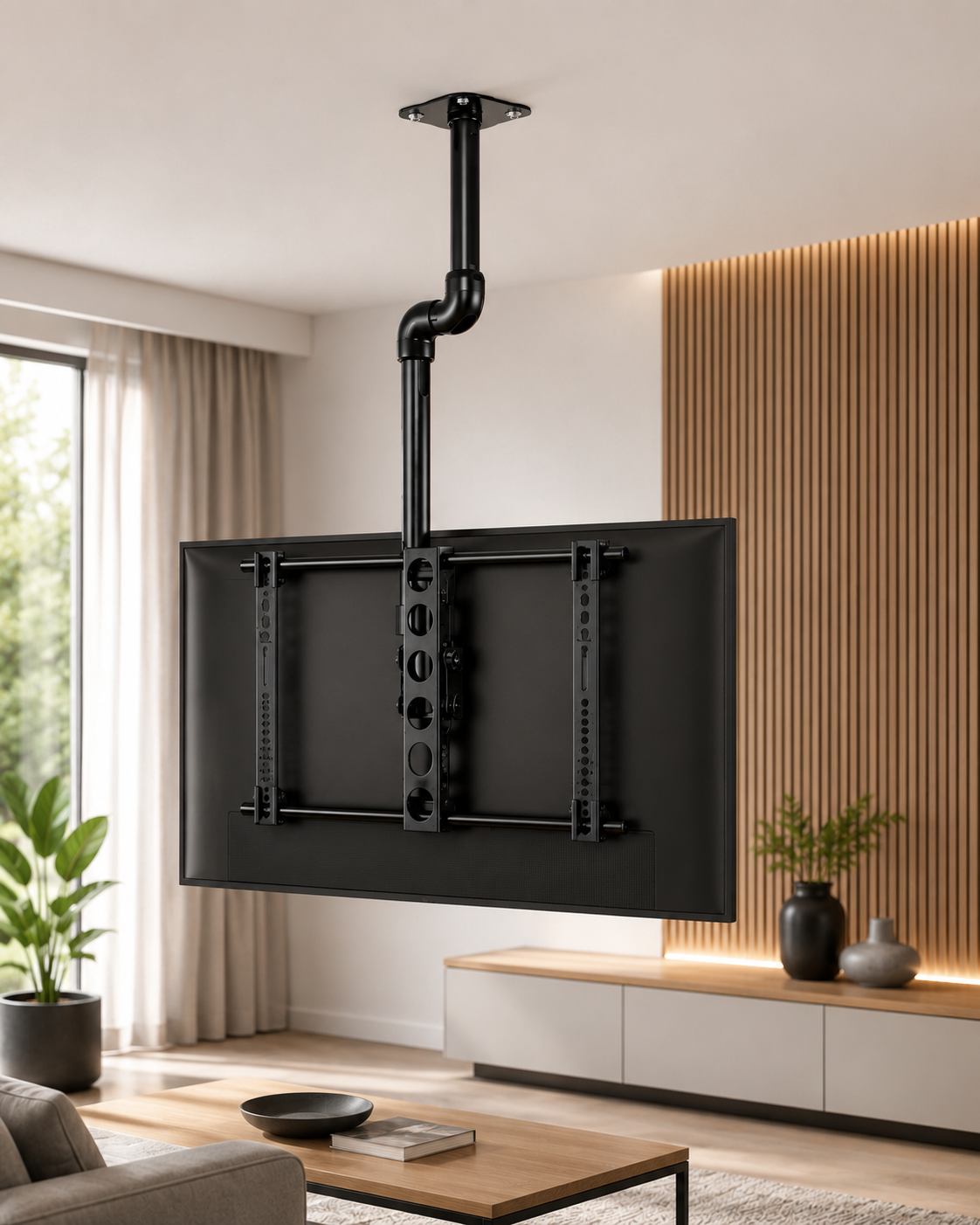 Sanus VisionMount LC1A-B1 TV Deckenhalterung 37-70 Zoll schwenkbar neigbar A9