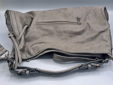 Damen Handtasche Leder, Olive, 38x37 Reißverschluss