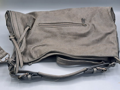 Damen Handtasche Leder, Olive, 38x37 Reißverschluss