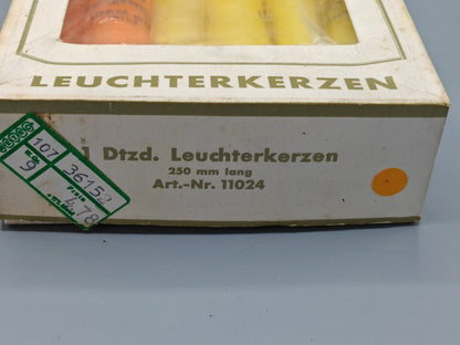 Gies Leuchtkerzen, 250mm lang, 12 Stück, Orange/Gelb