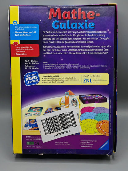 Ravensburger Mathe-Galaxie Kinderspiel Lernspiel ab 6 Jahre Spiel