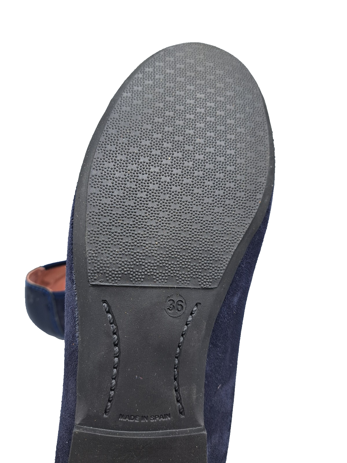 Paul Vesterbro Damen Ballerinas Gr. 36 Dunkelblau Lack Schleife Halbschuhe G