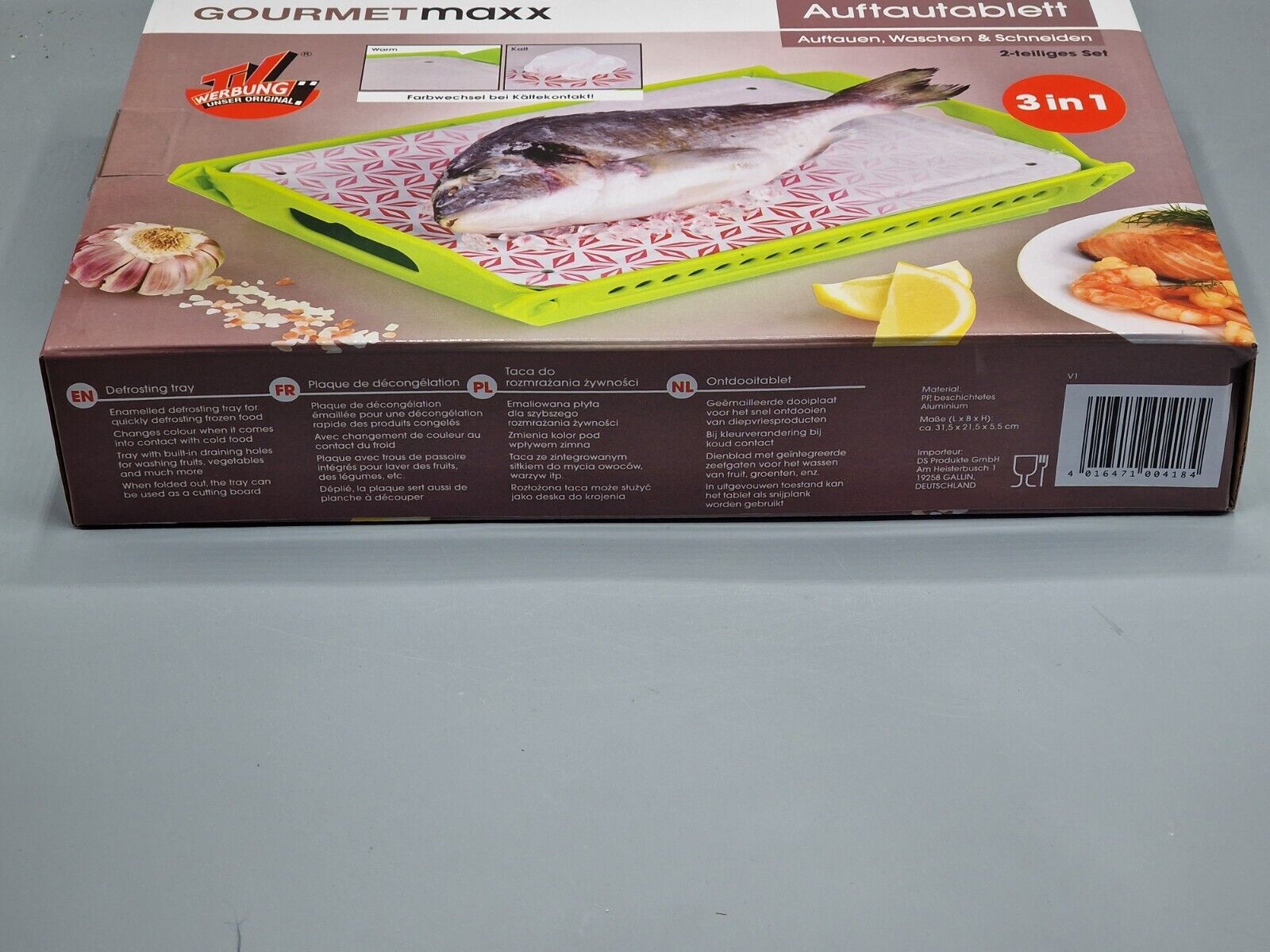 Gourmetmaxx Auftautablett, 3 in 1, 2 teilig