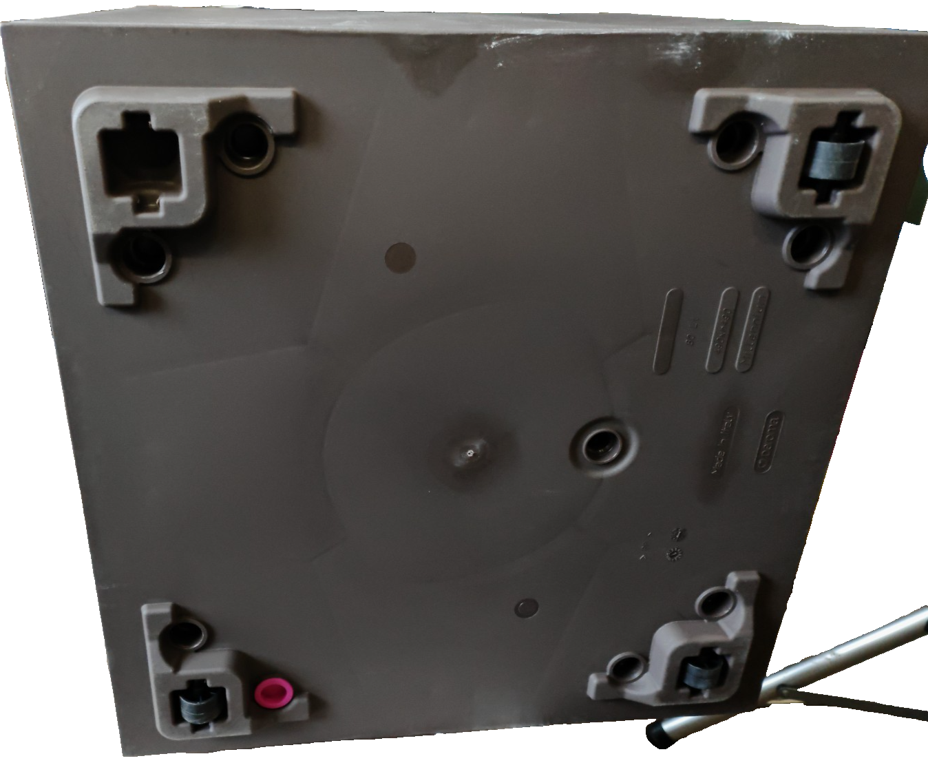 Deroma Cubo Millennium 49 cm Brownstone | Blumenkübel Pflanzkübel