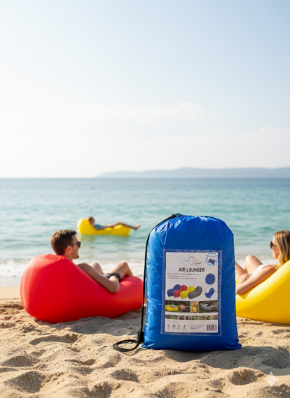 Air Lounger, Sitzsack 180 cm x 90 cm Blau