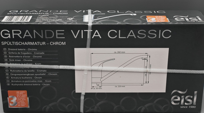 Eisl Grande Vita Classic Spültischarmatur Chrom Küchenarmatur Spüle Wasser E1