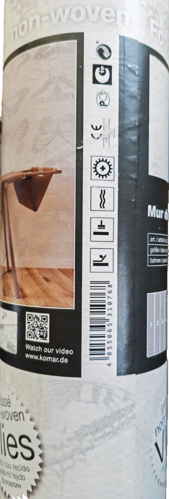 Komar Vliestapete 200x250 cm – Modernes Muster Wanddekoration