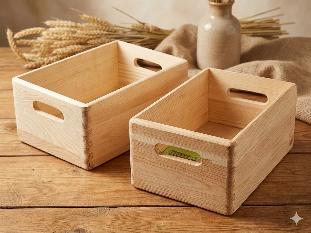 Kesper 2er Set Stapelboxen 30×19×13 cm | Aufbewahrungsbox
