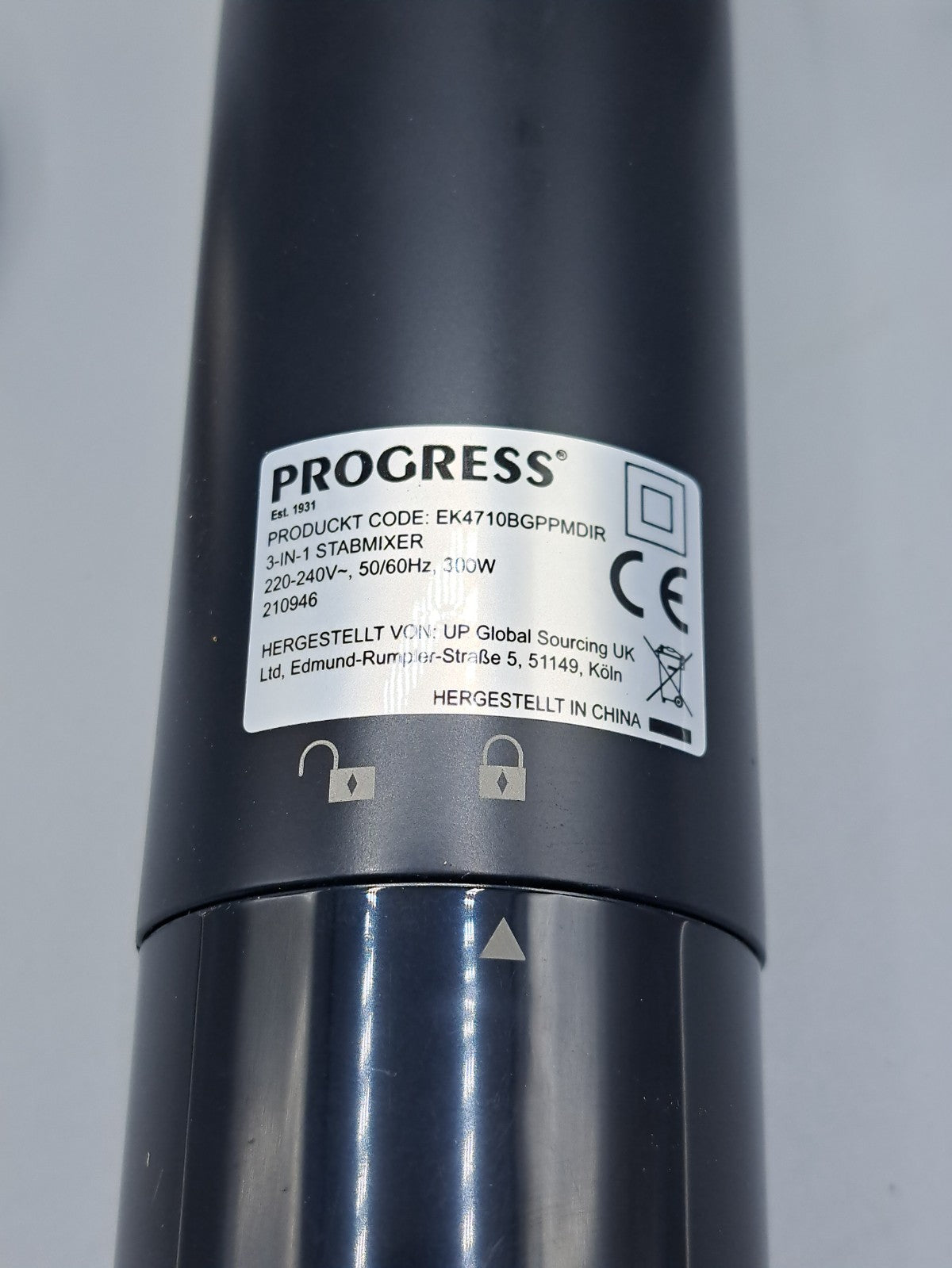 Progress Stabmixer 200W, Pürierstab Edelstahl