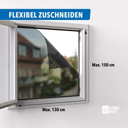Fliegengitter 130x150cm mit Klettband Insektenschutz Fenster Zuschneidbar