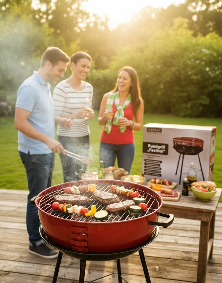 Kynast Exclusiv Rundgrill Festival Holzkohlegrill Grill Garten BBQ