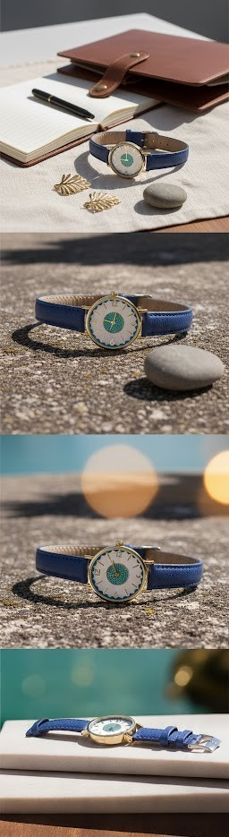 K-Mail Order Armbanduhr Blau Elegant Modern Unisex Uhr Damen Herren