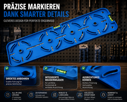 Steckdosen Bohrschablone Tieflochmarker Trockenbau Unterputzdose Profi