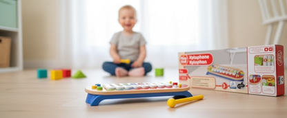Playtive Xylophon Echtholz Kunststoff Kinder Musikinstrument Spielzeug