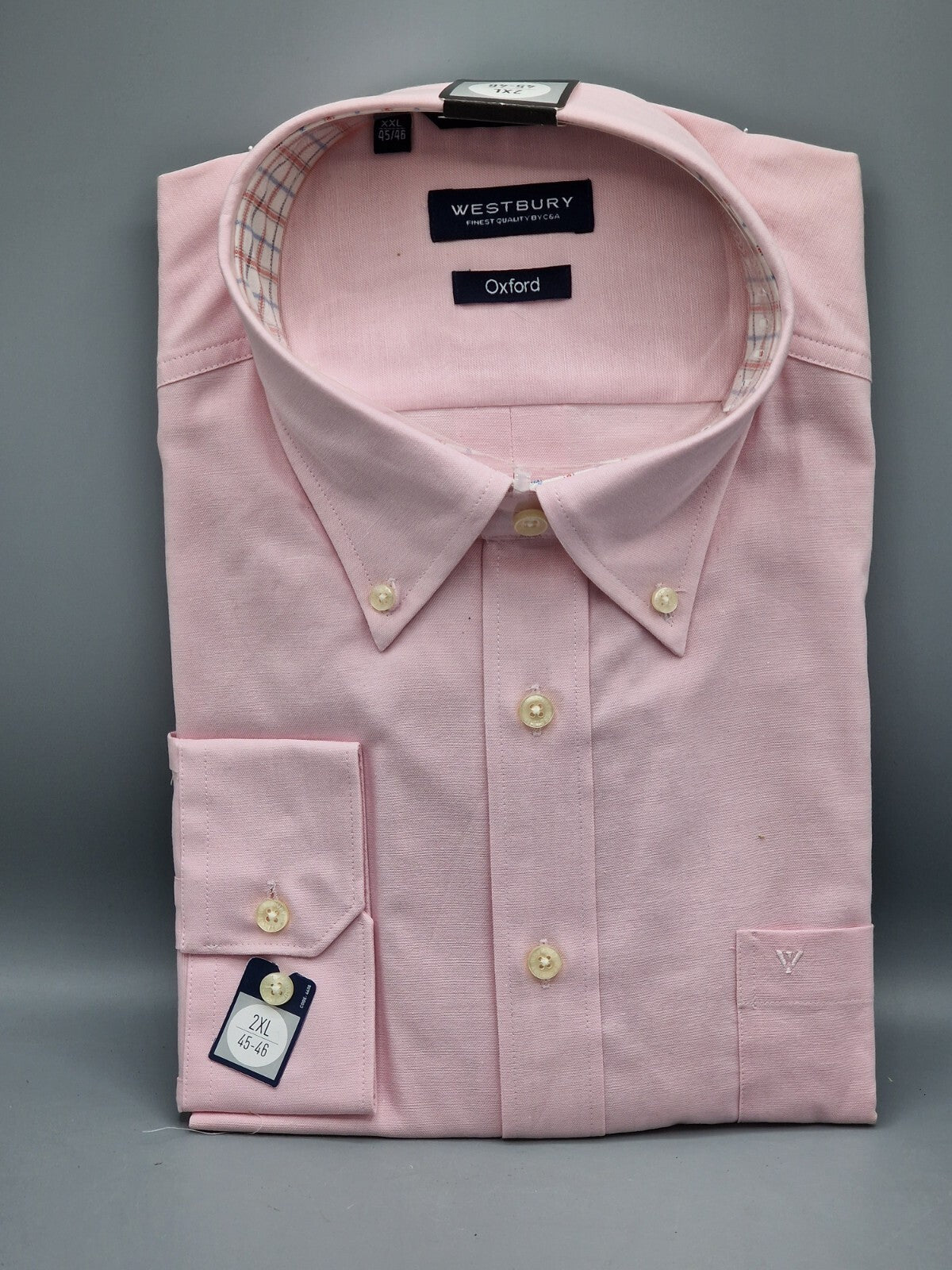 Westbury Oxford Hemd, 2XL, Herren