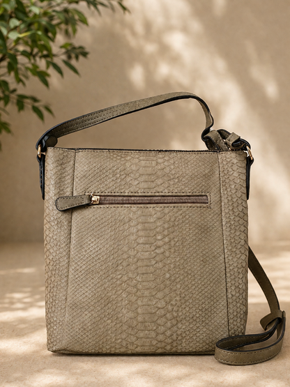 PICARD Lizzy 2329 Damen Umhängetasche Matcha Schultertasche Reptil Optik H3