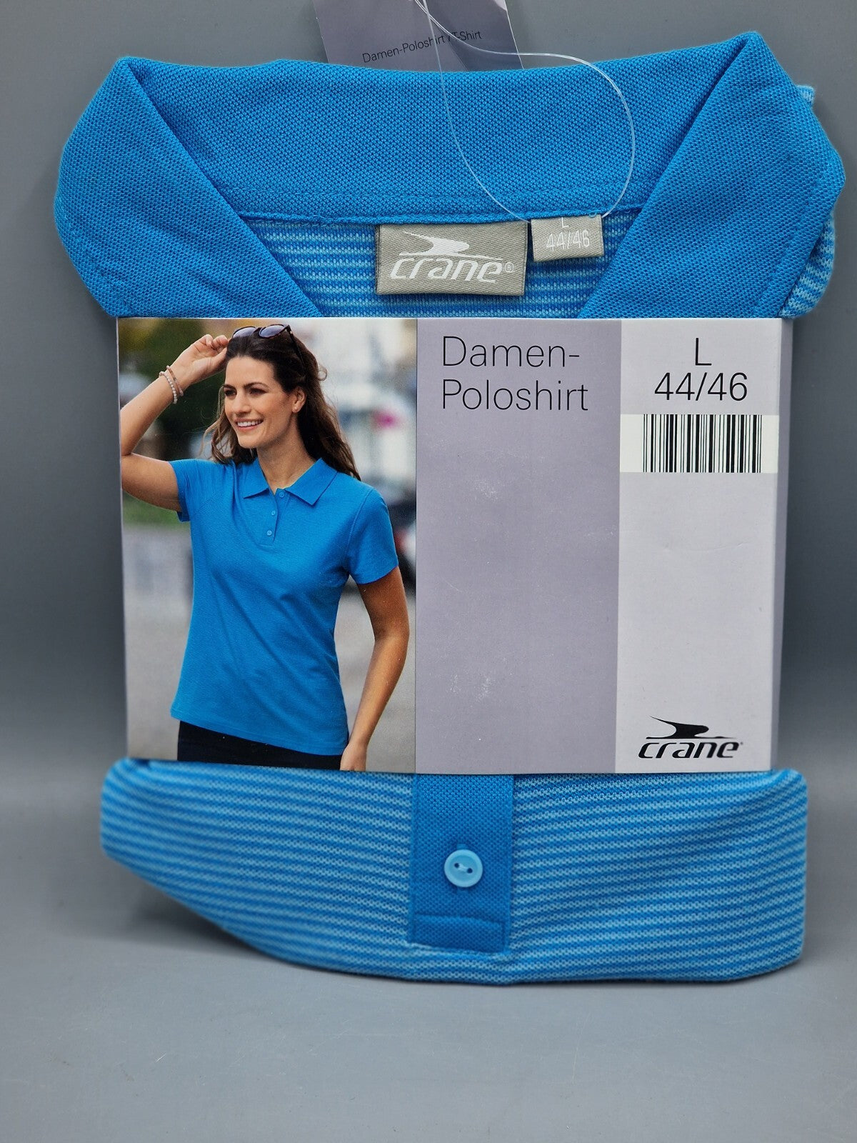 Crane Damen-Poloshirt, Größe L (44/46)