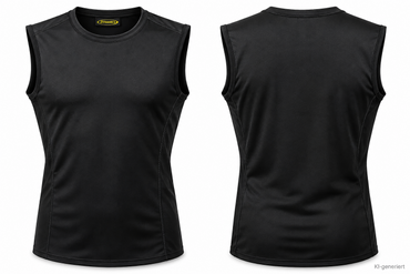 DYNAMICS Quantum Funktionsshirt Gr. S Schwarz Ärmellos Radshirt Unterhemd Z