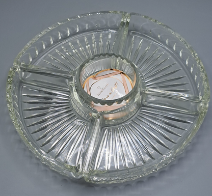 Glasschale 5-teilig Glas Antiquität Vintage Schale Dessertschale Set