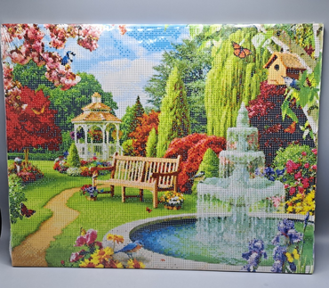 Diamond Painting „Gartenparadies“ 50x40 – Komplettset zum Basteln